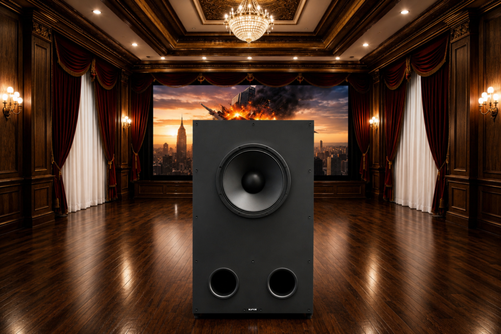 Krix Cyclonix 18 passive 18-inch cinema subwoofer in Cinema Black