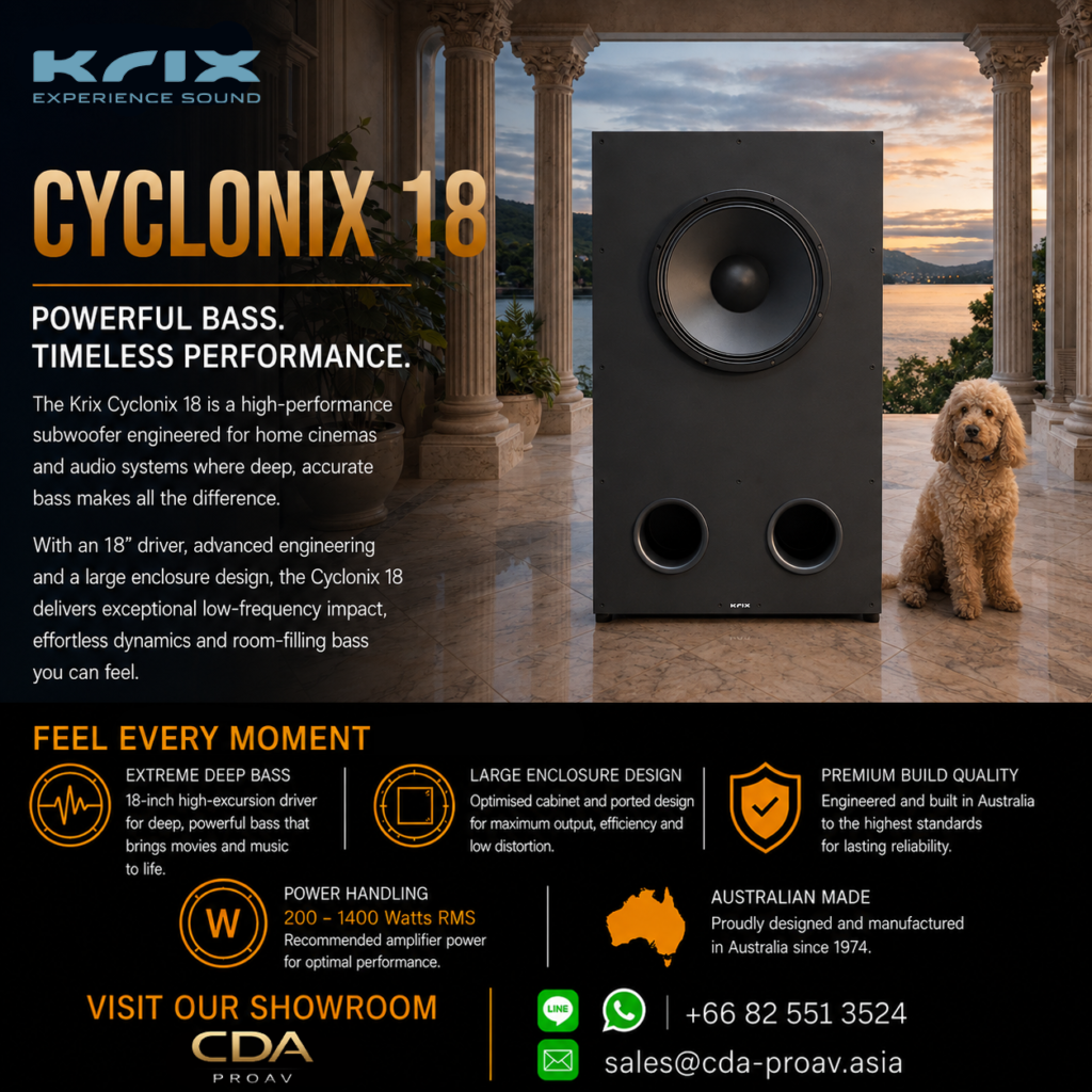 Krix Cyclonix 18 passive 18-inch subwoofer for home cinema